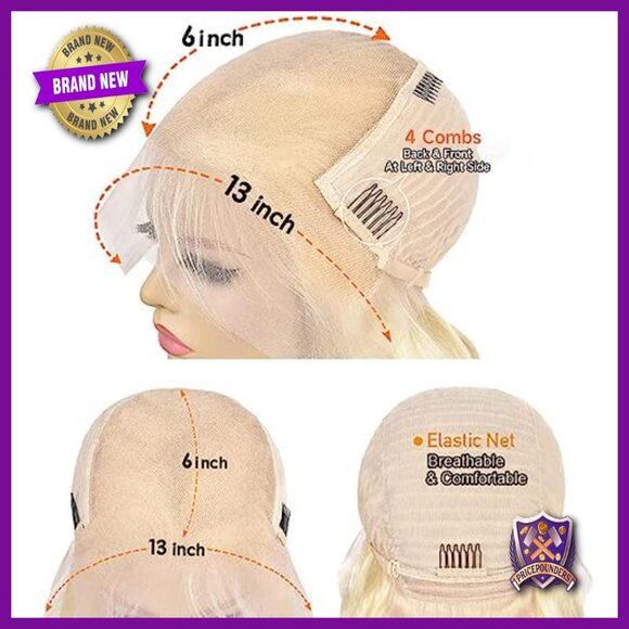 13x6 HD Lace Front Wig Human Hair 200 Density Body Wave 28 Inch